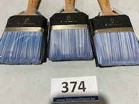 3x copenhagengold s platte kwast acryl 3 inch - afbeelding 1 van  3