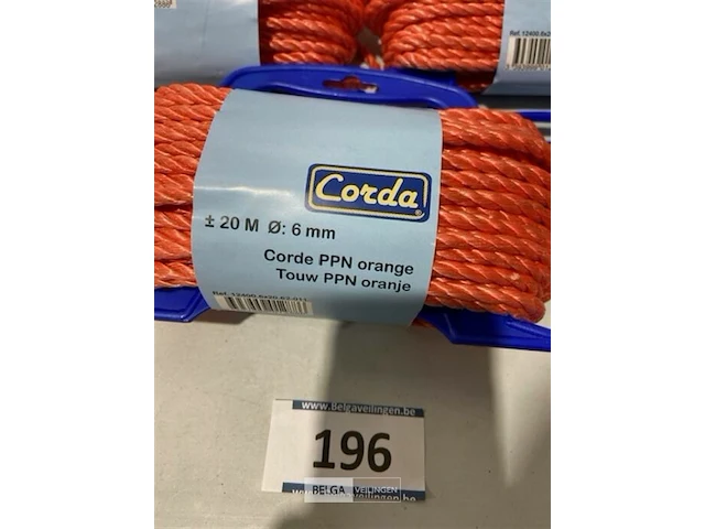 3x corde ppn orange 20 meter diameter 6mm - afbeelding 3 van  3