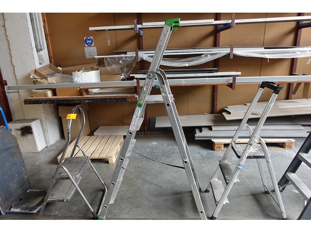 3x diverse alu ladders - afbeelding 1 van  4