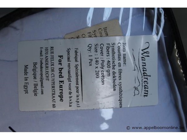 3x donsdeken, afm 140x200 - afbeelding 3 van  3