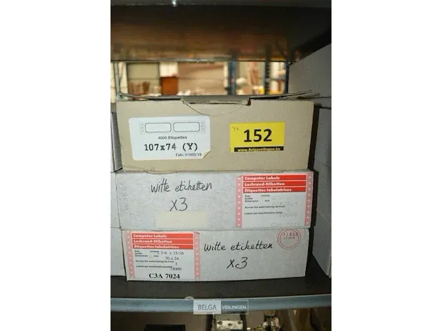 3x doos computer labels 100x74mm 1x 4000 - afbeelding 1 van  2