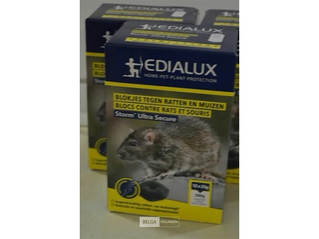 3x edialux rattenvergif blokjes - afbeelding 3 van  3