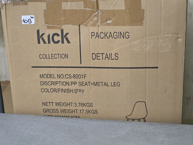 3x eetkamerstoel kick yara pp - afbeelding 6 van  6