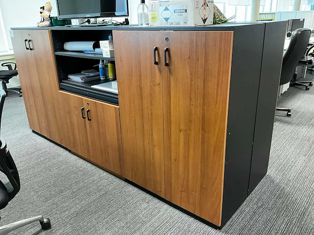 3x formica houten dossierkast - afbeelding 1 van  10