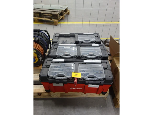 3x gereedschapskoffer würth - afbeelding 1 van  3