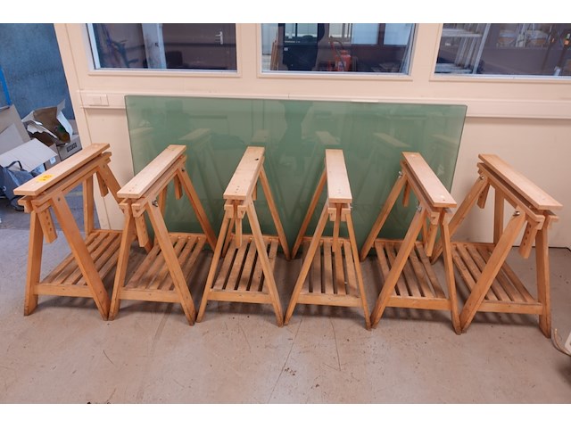 3x glazen tafel - afbeelding 1 van  5