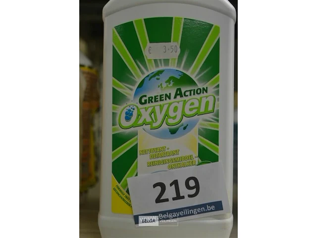 3x green action oxygen - reinigingsmiddel - ontkalker - afbeelding 1 van  1