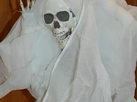 3x halloween deco skelet met licht - afbeelding 2 van  5