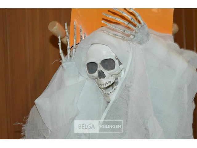 3x halloween deco skelet met licht - afbeelding 3 van  5