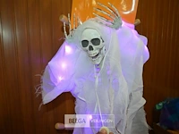 3x halloween deco skelet met licht - afbeelding 4 van  5