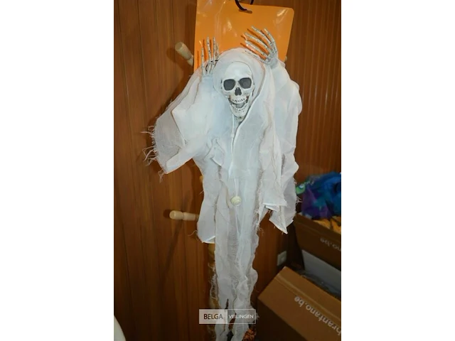 3x halloween deco skelet met licht - afbeelding 1 van  3