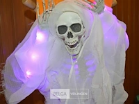 3x halloween deco skelet met licht - afbeelding 3 van  3
