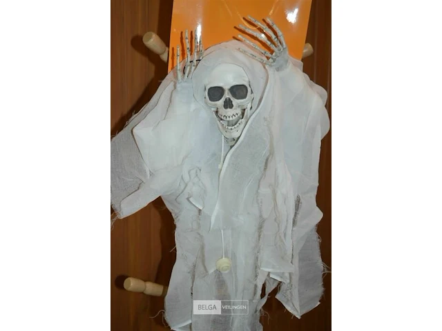 3x halloween deco skelet met licht - afbeelding 2 van  4