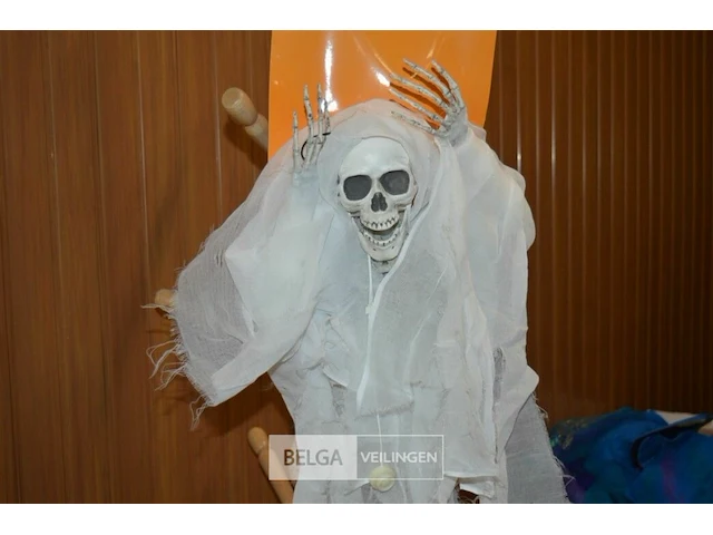 3x halloween deco skelet met licht - afbeelding 3 van  4