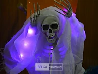 3x halloween deco skelet met licht - afbeelding 4 van  4