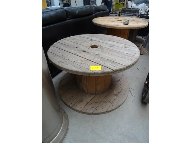 3x houten bobijn - afbeelding 2 van  4