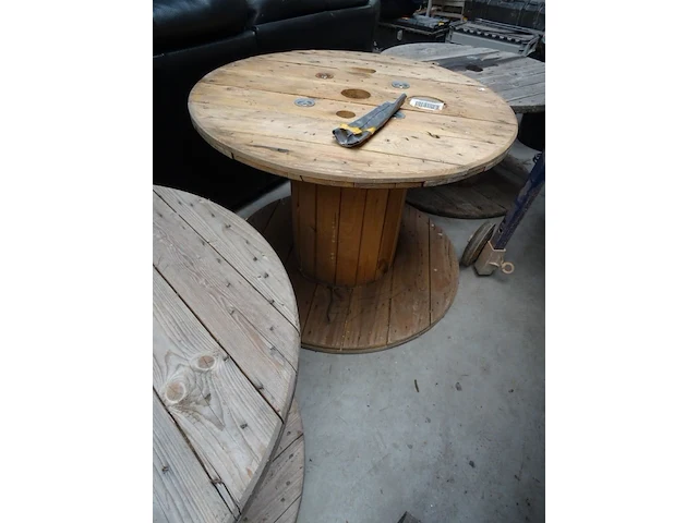 3x houten bobijn - afbeelding 3 van  4