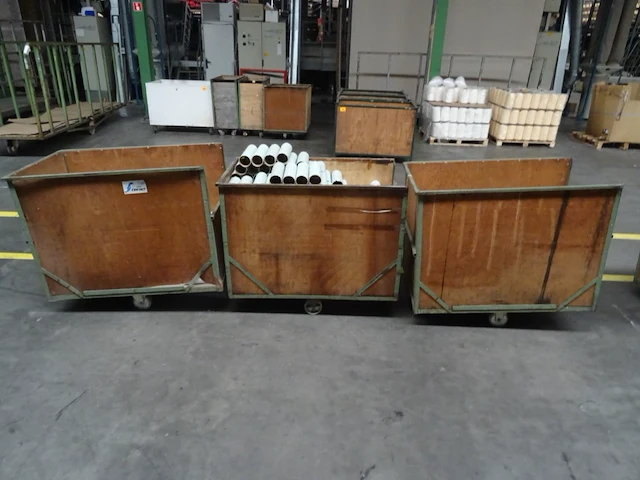 3x houten kar - afbeelding 1 van  2