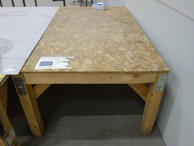 3x houten tafel - afbeelding 3 van  4