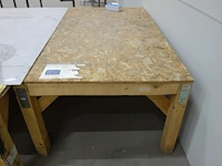 3x houten tafel - afbeelding 3 van  4