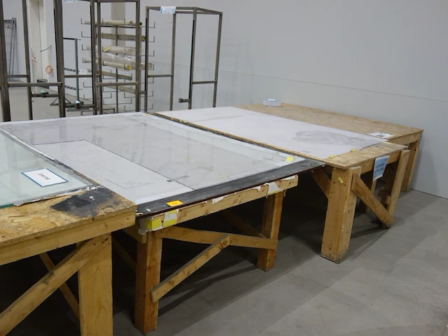 3x houten tafel - afbeelding 4 van  4