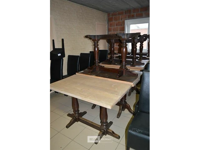 3x houten tafels - afbeelding 1 van  2