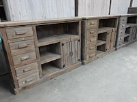 3x houten wandmeubel - afbeelding 1 van  4
