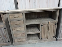 3x houten wandmeubel - afbeelding 3 van  4