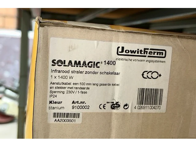 3x infrarood heater solamagic - afbeelding 2 van  2