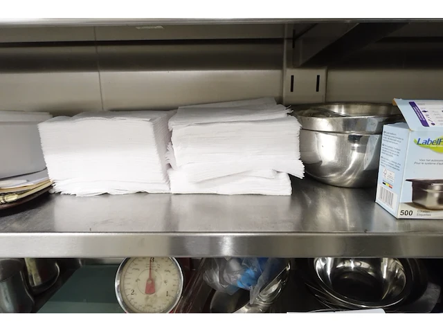 3x inox schap + diverse inhoud - afbeelding 2 van  17