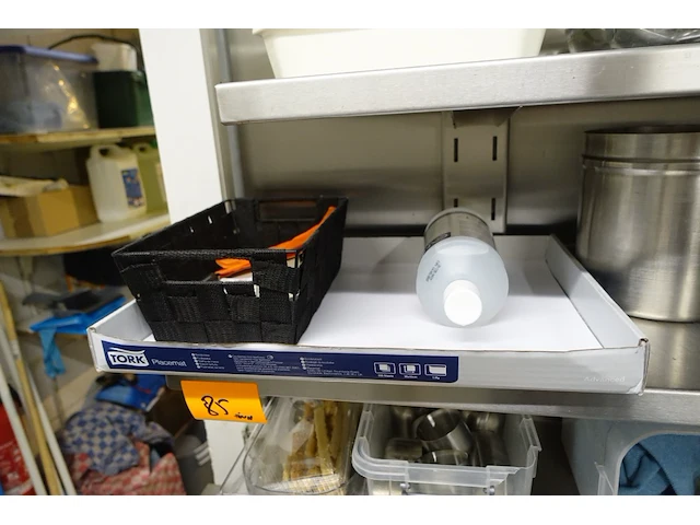 3x inox schap + diverse inhoud - afbeelding 4 van  17