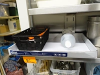 3x inox schap + diverse inhoud - afbeelding 4 van  17