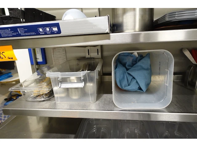 3x inox schap + diverse inhoud - afbeelding 5 van  17
