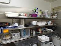 3x inox schap + diverse inhoud - afbeelding 1 van  17