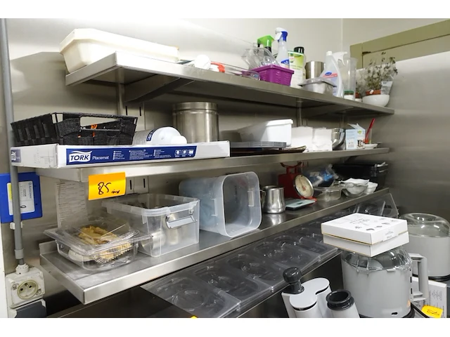 3x inox schap + diverse inhoud - afbeelding 10 van  17