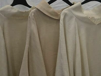 3x kazuifel beige/creme - afbeelding 2 van  2