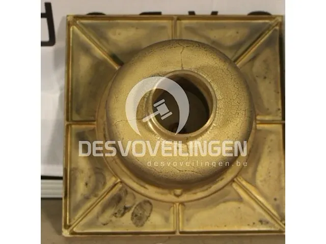 3x klokput messing poli 20x20 cm - afbeelding 4 van  4