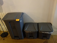 3x kunststof pedaalemmer - afbeelding 1 van  3