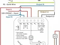 3x loratap wifi smart-inbouwschakelaar voor rolluikbediening (4 stuks per verpakking) - afbeelding 2 van  2