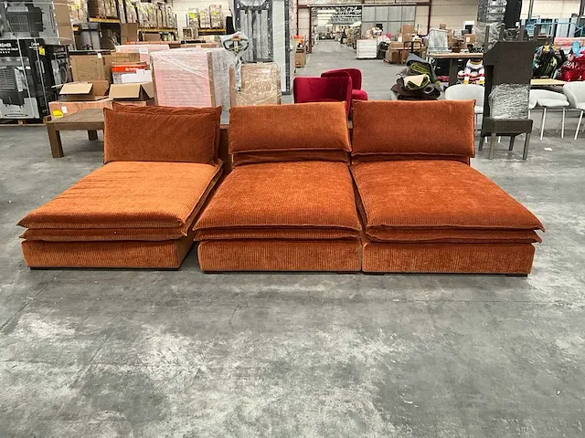 3x lounge zetel zonder arm - afbeelding 1 van  5