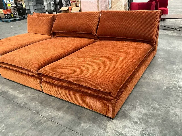 3x lounge zetel zonder arm - afbeelding 2 van  5