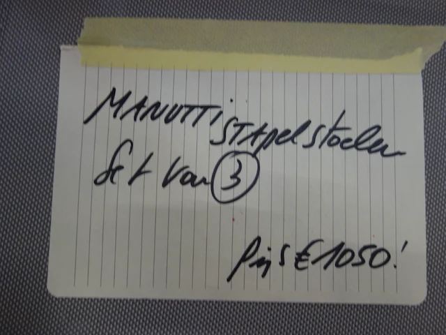 3x manutti stapelstoel - afbeelding 4 van  4