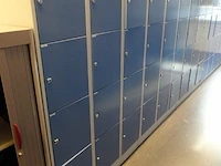 3x metalen locker - afbeelding 1 van  2