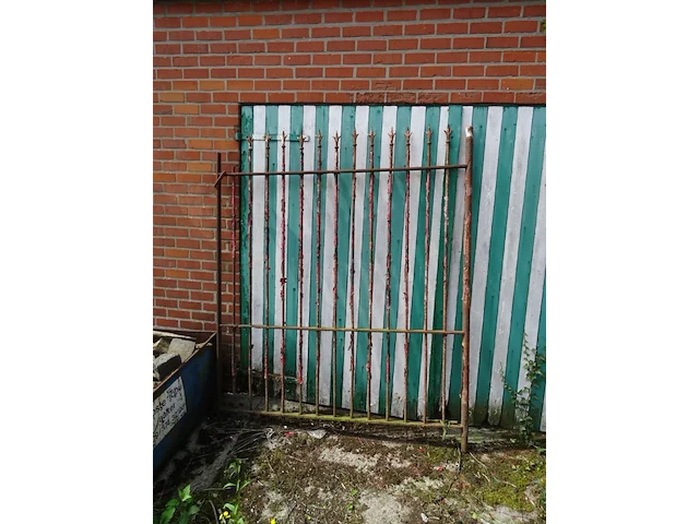 3x metalen poort - afbeelding 3 van  4