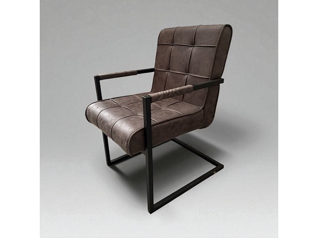 3x microfiber stoel antraciet - afbeelding 1 van  1