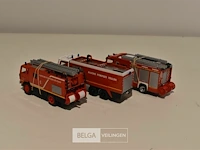3x miniatuur brandweerwagen - afbeelding 2 van  2