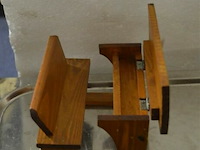 3x miniatuur schoolbankjes - afbeelding 2 van  3