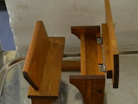 3x miniatuur schoolbankjes - afbeelding 3 van  3