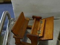 3x miniatuur schoolbankjes - afbeelding 2 van  3