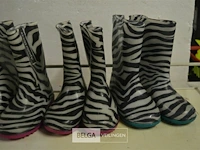 3x paar regenlaarsjes zebra mt 27 en 28 - afbeelding 3 van  3